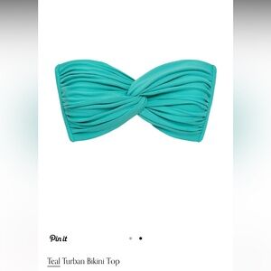 Montce Teal Turban Bikini Top